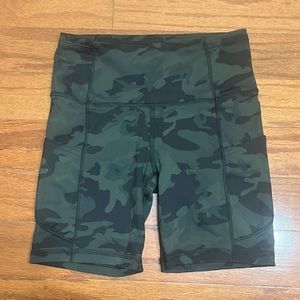Lululemon Camo Bike shorts